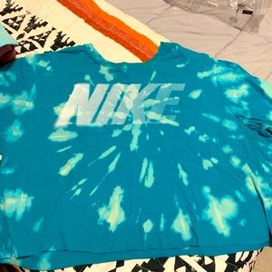 Tye dye Nike crop top